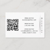 ミニマルマーケティング写真シンプル名刺 名刺 (裏面)