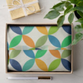 ミニマルミッドセンチュリー幾何学円パターン 薄葉紙 (ギフト)