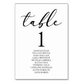 ミニマルミニマエレガントクラシックリスト結婚Basic テーブルナンバー (裏面)