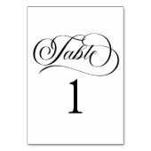 ミニマルミニマエレガントクラシックリスト結婚Basic テーブルナンバー (正面)