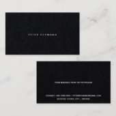 ミニマルミニマルスタイルブラックの 名刺 (正面/裏面)