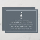 ミニマルミュージシャン卒業│退職招待状 招待状 (正面/裏面)