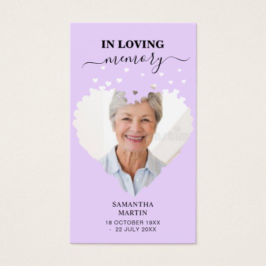 ミニマルメモリアルのブックマーク (正面)