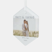 ミニマルメリーと光セ結婚したラミックオーナメント ガラスオーナメント (正面左)