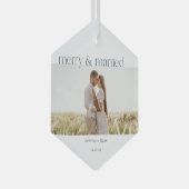 ミニマルメリーと光セ結婚したラミックオーナメント ガラスオーナメント (正面右)