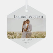 ミニマルメリーと光セ結婚したラミックオーナメント ガラスオーナメント (裏面)