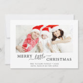 ミニマルメリースリトルクリスマスベビー誕生 シーズンカード (正面)