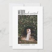 ミニマルメリース結婚したScript Photo Chrimas シーズンカード (正面)