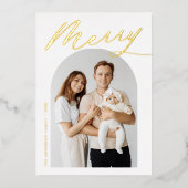 ミニマルメリース金ゴールドスクリプト2写真 箔シーズンカード (正面)