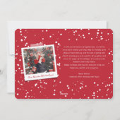 ミニマルメリーリスト全切り出しモダン写真 シーズンカード (裏面)