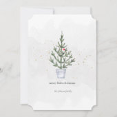 ミニマル🎄メリーリトルクリスマスウォーター色 シーズンカード (正面)
