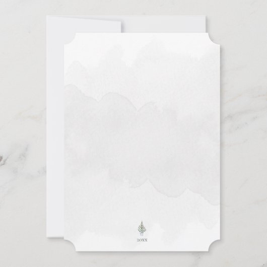 ミニマル🎄メリーリトルクリスマスウォーター色 シーズンカード (裏面)