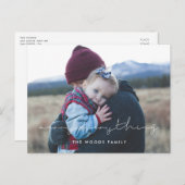 ミニマルメリー主義の写真 シーズンポストカード (正面/裏面)