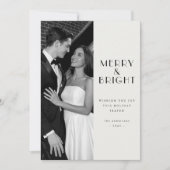 ミニマルメリー&ブライトクリスマスファミリー写真 シーズンカード (正面)