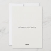 ミニマルメリー&ブライトクリスマスファミリー写真 シーズンカード (裏面)