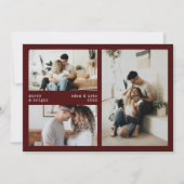 ミニマルメリー&ブライトホリデー3フォトカード シーズンカード (正面)