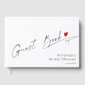 ミニマルモダンなスクリプト結婚式 ゲストブック (正面)