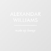 ミニマルモダンなスモールビジネスネームブランディングで勝つ ウィンドウサイン (シート)