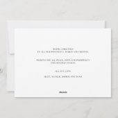 ミニマルモダンはっきりしたクリスマス写真 シーズンカード (裏面)