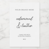 ミニマルモダンろうそく製品ラベル フードラベル (シングルラベル)