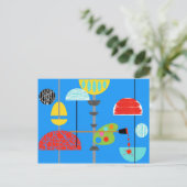 ミニマルモダンアーティスト絵葉書 ポストカード (スタンド正面)