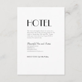 ミニマルモダンアールデコ結婚ズアコモデーション エンクロージャーカード