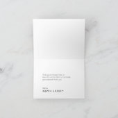 ミニマルモダンアールデコ結婚ズ サンキューカード (内部)