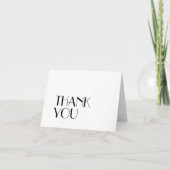 ミニマルモダンアールデコ結婚ズ サンキューカード (正面)