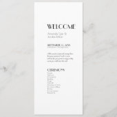 ミニマルモダンアールデコ結婚ズ プログラム (正面)