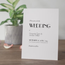 ミニマルモダンアールデコ結婚ズ