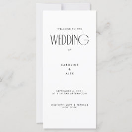 ミニマルモダンアールデコ結婚タイポグラフィ