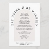 ミニマルモダンア結婚チ メニュー (正面)