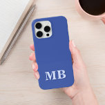 ミニマルモダンイニシャルモノグラム iPhone 13ケース<br><div class="desc">ネイビーブルーミニマルモダンリストイニシャルモノグラムの電話ケース。独自のiPhoneパーソナライズされたケースを作成しカスタムて、イニシャル名。</div>