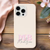 ミニマルモダンイニシャルモノグラム Case-Mate iPhoneケース