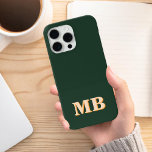 ミニマルモダンイニシャルモノグラム iPhone 13ケース<br><div class="desc">森林の緑のミニマルモダンリストイニシャルモノグラム電話ケース。独自のiPhoneパーソナライズされたケースを作成しカスタムて、イニシャル名。</div>