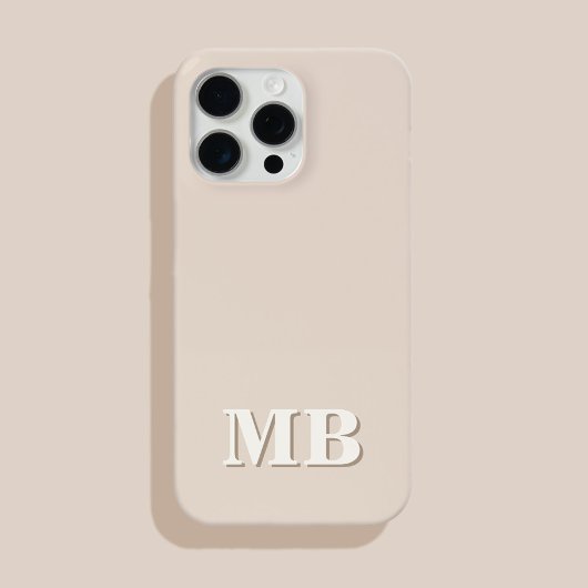 ミニマルモダンイニシャルモノグラム Case-Mate iPhoneケース