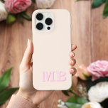 ミニマルモダンイニシャルモノグラム iPhone 13ケース<br><div class="desc">ネイビーブルーミニマルモダンリストイニシャルモノグラムの電話ケース。独自のiPhoneパーソナライズされたケースを作成しカスタムて、イニシャル名。</div>