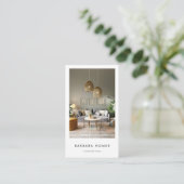 ミニマルモダンインテリア設計者 名刺 (スタンド正面)