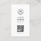 ミニマルモダンインテリア設計者 名刺 (裏面)