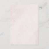 ミニマルモダンウェディングの詳細 エンクロージャーカード (裏面)