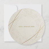 ミニマルモダンウェディング招待状 - エレガント JP 招待状 (裏面)