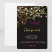 ミニマルモダンウェディング招待状 招待状 (正面/裏面)