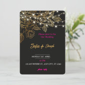 ミニマルモダンウェディング招待状 招待状 (スタンド正面)