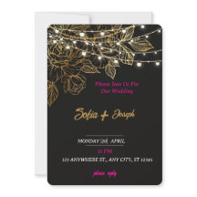 ミニマルモダンウェディング招待状