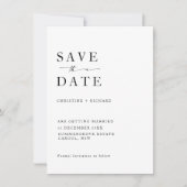 ミニマルモダンウェディング・セーブ・ザ・デート (正面)