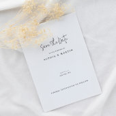 ミニマルモダンウェディング・セーブ・ザ・デート セーブザデート