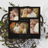 ミニマルモダンウェディング フォトコレクション4枚 セーブザデート