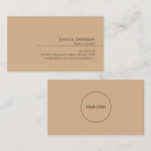 ミニマルモダンエレガントシンプルロゴ 名刺 (正面/裏面)