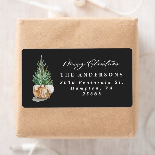 ミニマルモダンエレガントシンプル黒 ラベル (インサイチュ)