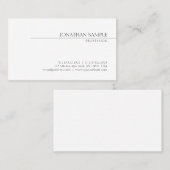 ミニマルモダンエレガントテンプレートプロフェッショナル 名刺 (正面/裏面)